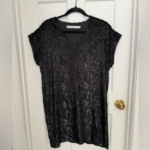 NWOT Marie Oliver shift dress Black Leopard